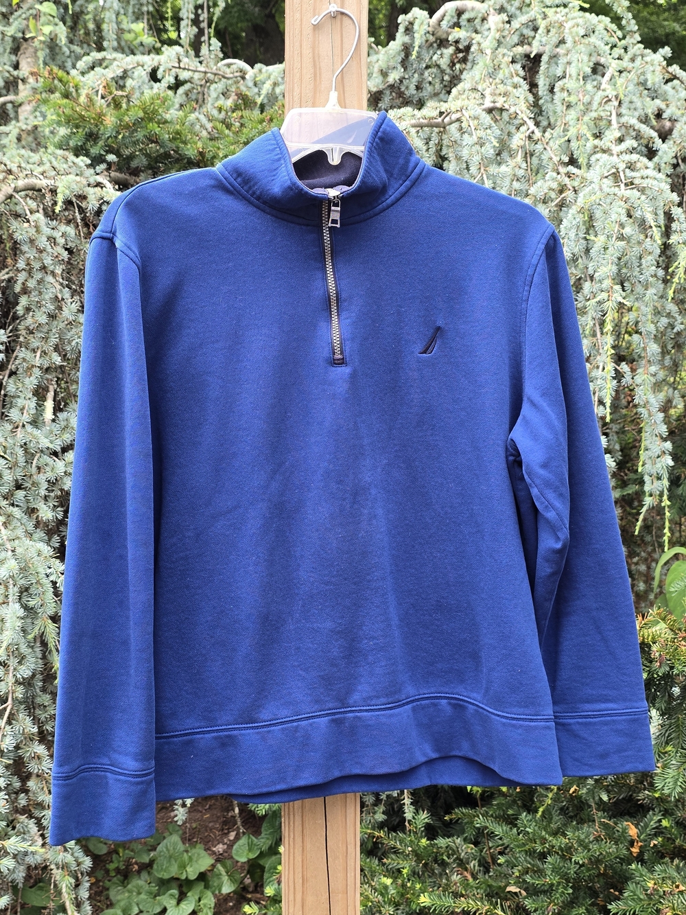 Nautica Men's Royal Blue Half-Zip Pullover Sweater